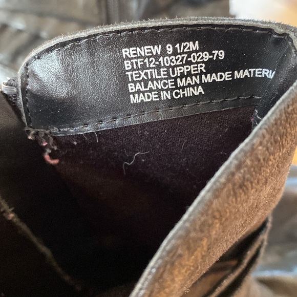 Baretraps Renew Womens Booties Shimmery Black Heeled Boots Tie Bow Knot Back 9.5 - Picture 4 of 10